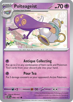 Polteageist - 098/197  SV03 Obsidian Flames - Uncommon