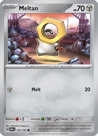 Meltan - 152/197  SV03 Obsidian Flames - Common