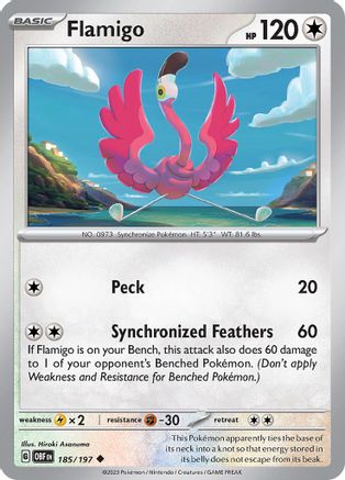 Flamigo - 185/197  SV03 Obsidian Flames - Uncommon
