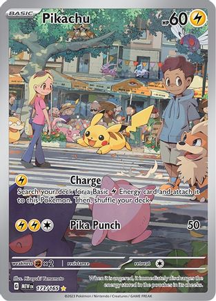 Pikachu - 173/165  - Holofoil SV Scarlet & Violet 151 - Illustration Rare
