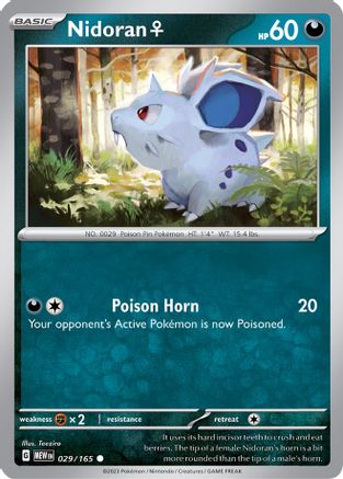 Nidoran F - 029/165  SV Scarlet & Violet 151 - Common