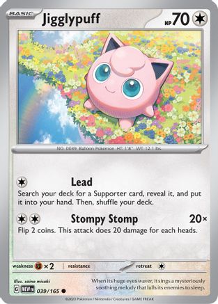 Jigglypuff - 039/165  SV Scarlet & Violet 151 - Common
