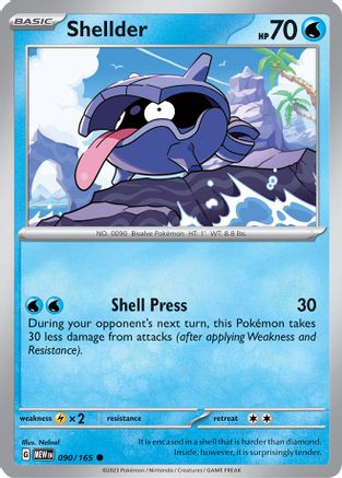 Shellder - 090/165  SV Scarlet & Violet 151 - Common