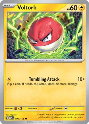 Voltorb - 100/165  SV Scarlet & Violet 151 - Common