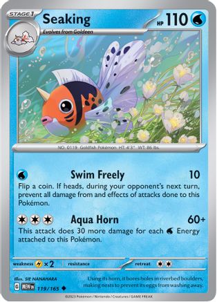 Seaking - 119/165  SV Scarlet & Violet 151 - Uncommon
