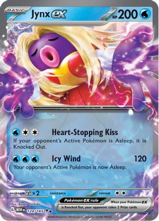 Jynx ex - 124/165  - Holofoil SV Scarlet & Violet 151 - Double Rare
