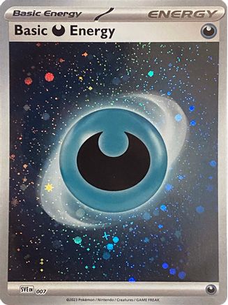 Basic Darkness Energy (Cosmos Holo) - 007  - Holofoil SVE Scarlet & Violet Energies - Common