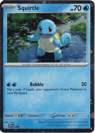 Squirtle - 048 (Cosmos Holo) - 048  - Holofoil SV Scarlet & Violet Promo Cards - Promo