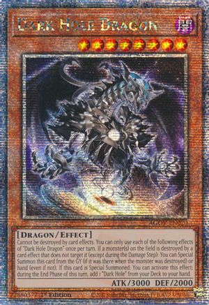 Dark Hole Dragon (Quarter Century Secret Rare) (AGOV-EN020) - Age of Overlord 1st Edition