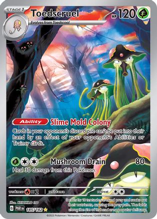 Toedscruel - 185/182  - Holofoil SV04 Paradox Rift - Illustration Rare
