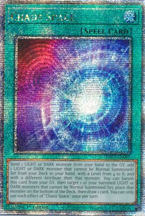 Chaos Space (Quarter Century Secret Rare) (RA01-EN065) - 25th Anniversary Rarity Collection 1st Edition