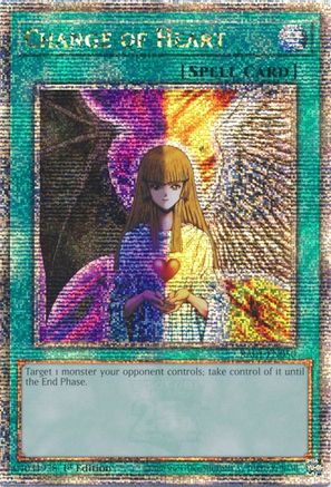 Change of Heart (Quarter Century Secret Rare) (RA01-EN050) - 25th Anniversary Rarity Collection 1st Edition