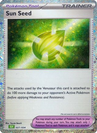 Sun Seed - 027/034  - Holofoil Trading Card Game Classic - Classic Collection