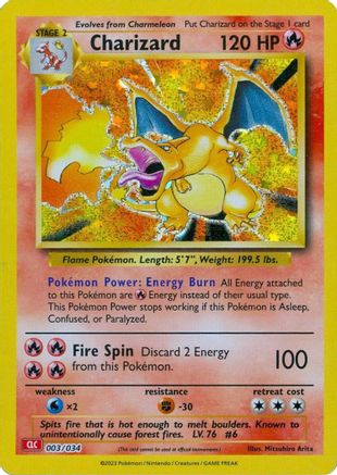 Charizard - 003/034  - Holofoil Trading Card Game Classic - Classic Collection