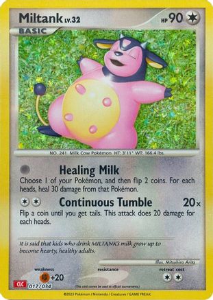 Miltank - 017/034  - Holofoil Trading Card Game Classic - Classic Collection