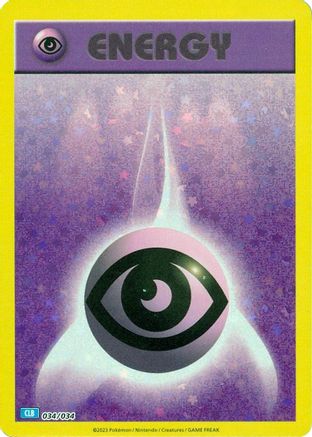 Basic Psychic Energy - 034/034  Trading Card Game Classic - Classic Collection