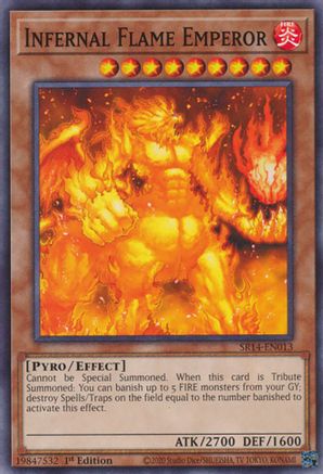 Infernal Flame Emperor (SR14-EN013) - Structure Deck: Fire Kings 1st Edition