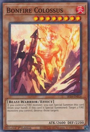 Bonfire Colossus (SR14-EN016) - Structure Deck: Fire Kings 1st Edition