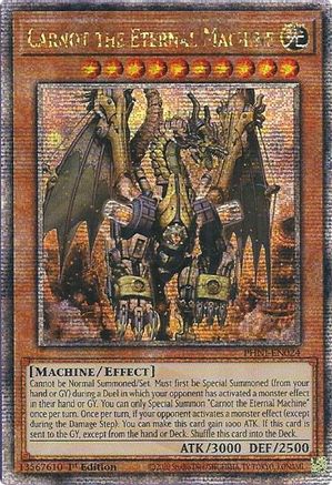 Carnot the Eternal Machine (Quarter Century Secret Rare) (PHNI-EN024) - Phantom Nightmare 1st Edition