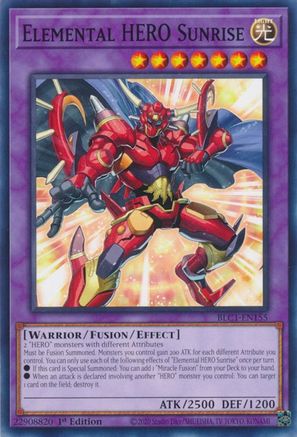 Elemental HERO Sunrise (BLC1-EN155) - Battles of Legend: Chapter 1 1st Edition