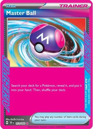 Master Ball - 153/162  - Holofoil SV05 Temporal Forces - ACE SPEC Rare