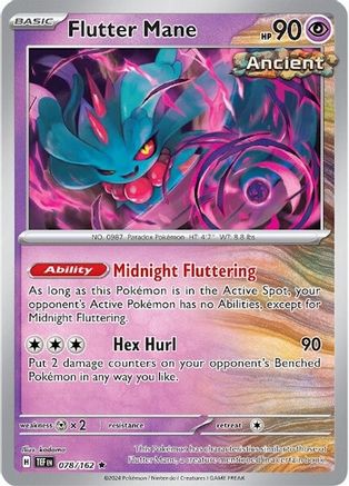 Flutter Mane - 078/162  - Reverse Holofoil SV05 Temporal Forces - Rare