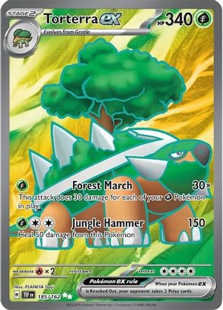 Torterra ex - 185/162  - Holofoil SV05 Temporal Forces - Ultra Rare