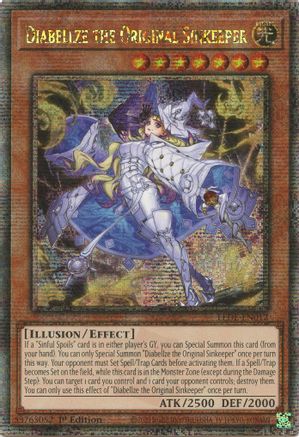 Diabellze the Original Sinkeeper (Quarter Century Secret Rare) (LEDE-EN012) - Legacy of Destruction 1st Edition