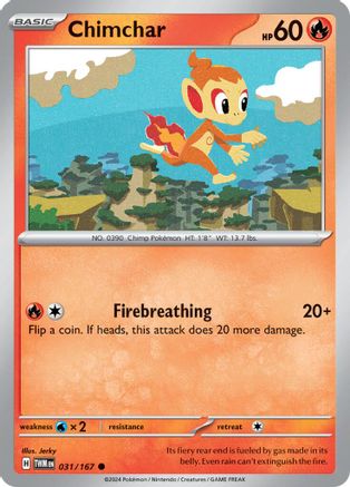 Chimchar - 031/167  SV06 Twilight Masquerade - Common