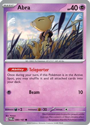 Abra - 080/167  SV06 Twilight Masquerade - Common