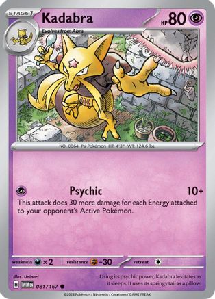 Kadabra - 081/167  SV06 Twilight Masquerade - Common
