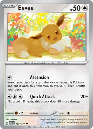 Eevee - 135/167  SV06 Twilight Masquerade - Common