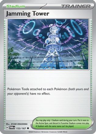 Jamming Tower - 153/167  - Reverse Holofoil SV06 Twilight Masquerade - Uncommon