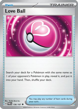 Love Ball - 156/167  - Reverse Holofoil SV06 Twilight Masquerade - Uncommon