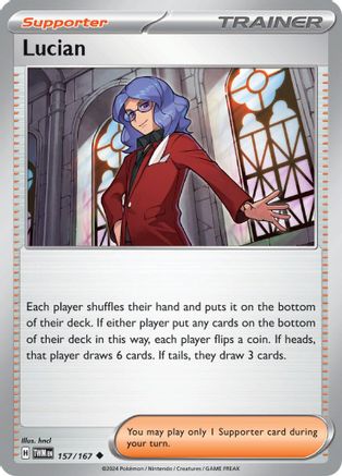 Lucian - 157/167  - Reverse Holofoil SV06 Twilight Masquerade - Uncommon