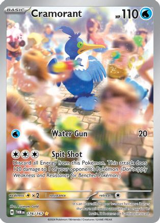 Cramorant - 176/167  - Holofoil SV06 Twilight Masquerade - Illustration Rare