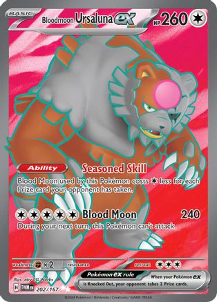 Bloodmoon Ursaluna ex - 202/167  - Holofoil SV06 Twilight Masquerade - Ultra Rare