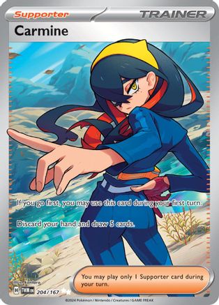 Carmine - 204/167  - Holofoil SV06 Twilight Masquerade - Ultra Rare