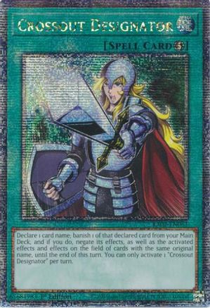 Crossout Designator (Quarter Century Secret Rare) (RA02-EN063) - 25th Anniversary Rarity Collection II 1st Edition