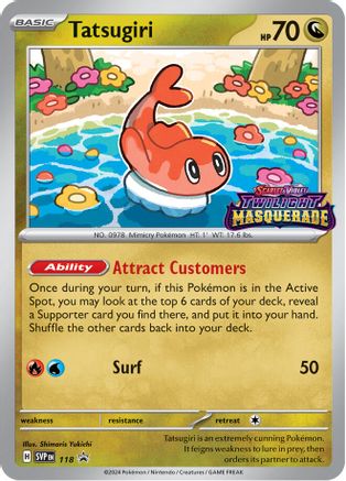 Tatsugiri - 118 - 118  - Holofoil SV Scarlet & Violet Promo Cards - Promo