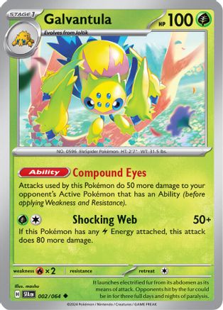 Galvantula - 002/064  SV Shrouded Fable - Uncommon