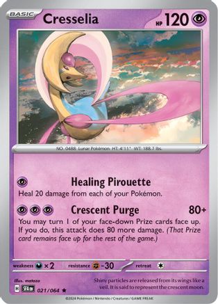 Cresselia - 021/064  - Reverse Holofoil SV Shrouded Fable - Rare