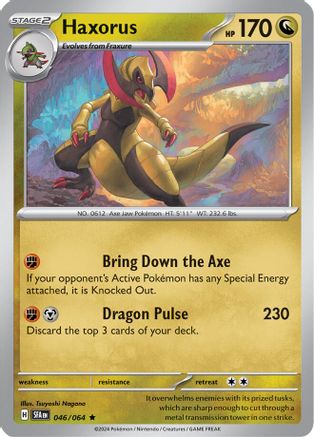 Haxorus - 046/064  - Holofoil SV Shrouded Fable - Rare