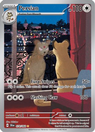 Persian - 078/064  - Holofoil SV Shrouded Fable - Illustration Rare