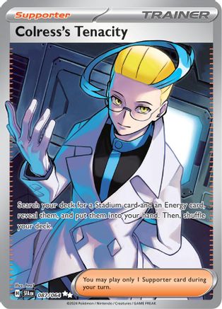 Colress's Tenacity - 087/064  - Holofoil SV Shrouded Fable - Ultra Rare