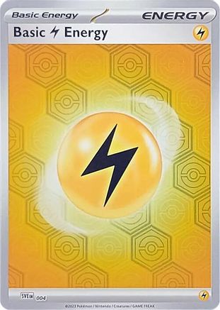 Basic Lightning Energy - 004  - Reverse Holofoil SV Shrouded Fable - Common