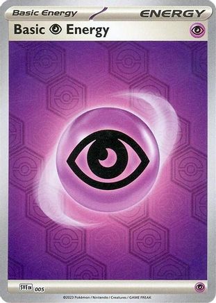 Basic Psychic Energy - 005  - Reverse Holofoil SV Shrouded Fable - Common