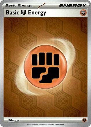 Basic Fighting Energy - 006  - Reverse Holofoil SV Shrouded Fable - Common