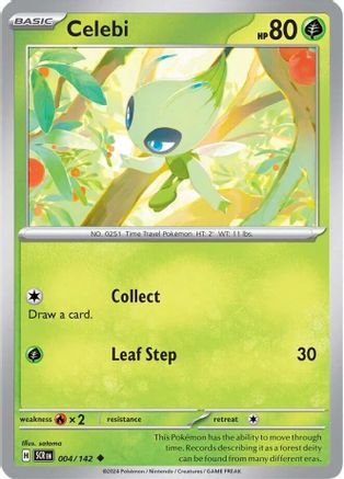 Celebi - 004/142  SV07 Stellar Crown - Uncommon