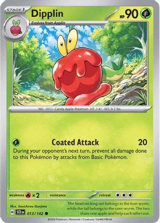 Dipplin - 013/142  - Reverse Holofoil SV07 Stellar Crown - Common